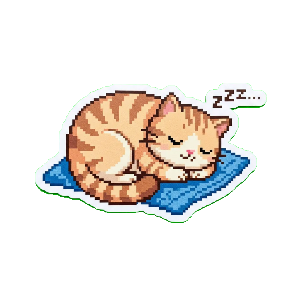 Cat sticker